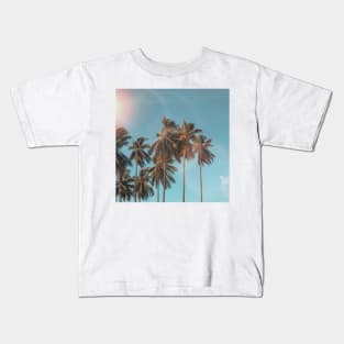 Summer Palm Trees Kids T-Shirt